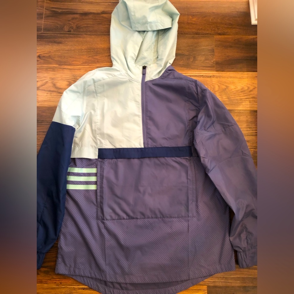 Adidas color block raincoat